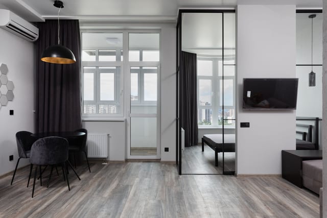 Calm contemporary home interior with balanced indoor comfort